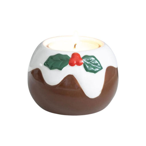 Picture of XMAS PUDDING TEALIGHT CANDLE HOLDER
